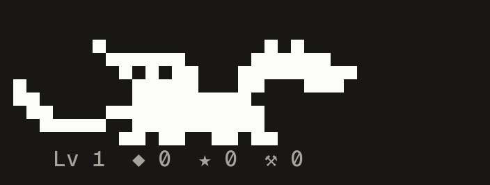 dragon-lair: a pixel dragon above the prompt
