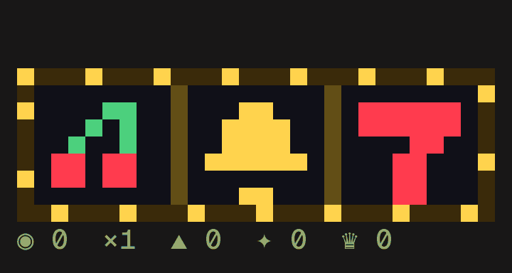 jackpot: a pixel slot machine
