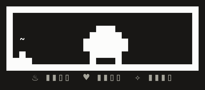tama: a Tamagotchi above the prompt