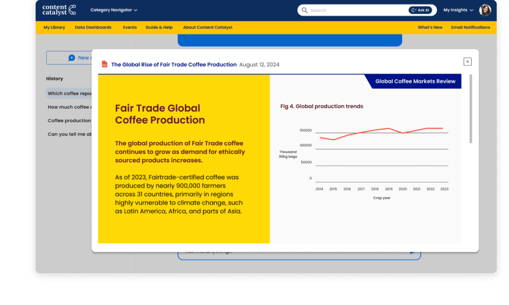 MyCatalyst built for analyst research workflows